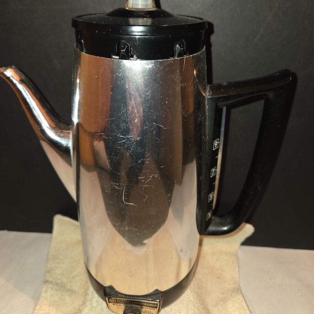 General Electric 9 Cup Coffee Percolator complete
